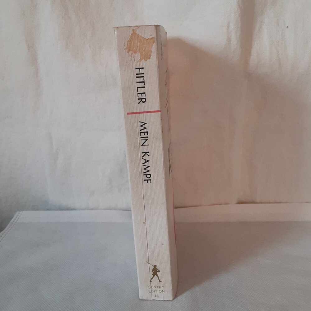 1943 MEIN KAMPF TRANSLATED BY RALPH MANHEIM SENTRY EDITION 13C PAPERBACK